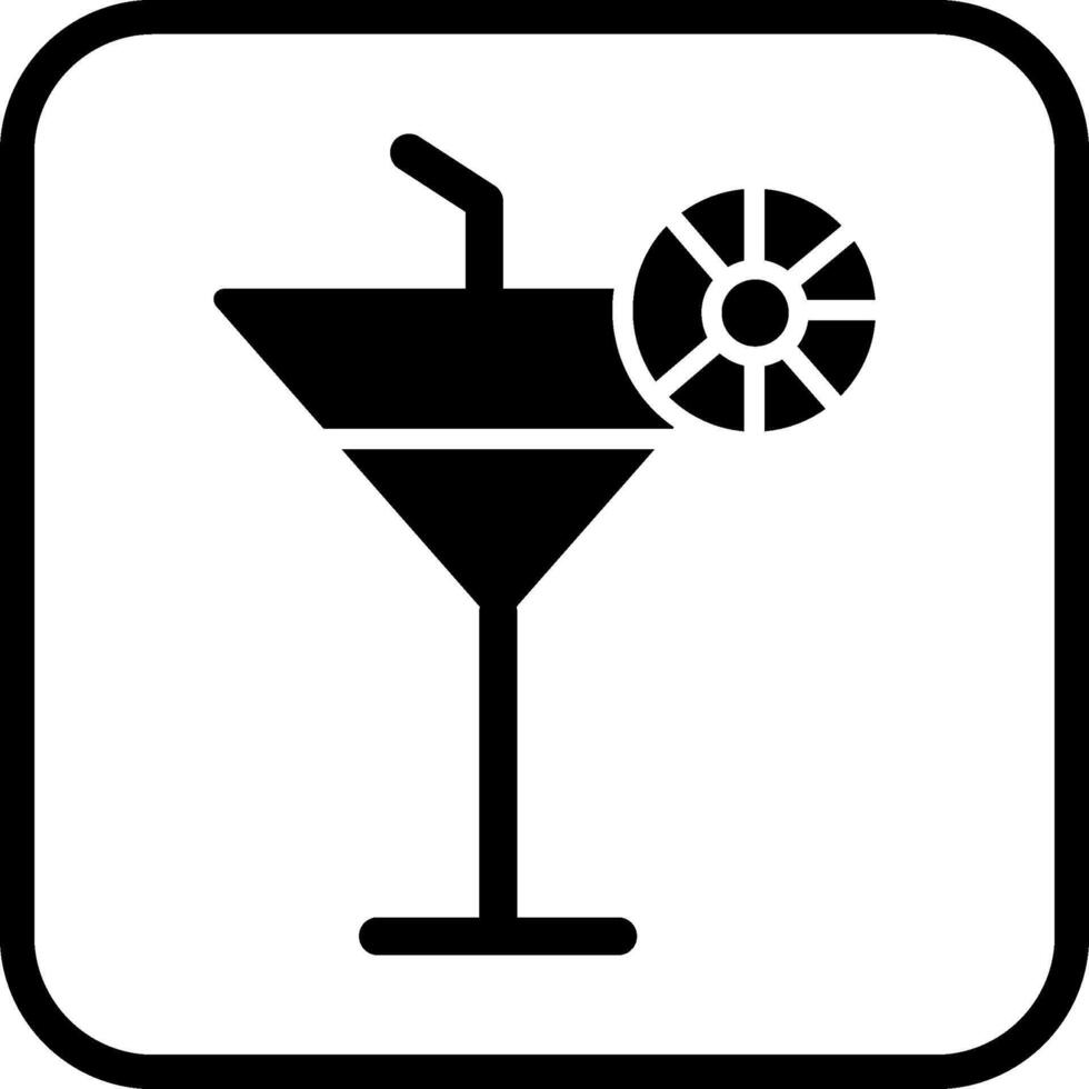 icône de vecteur de boisson cocktail