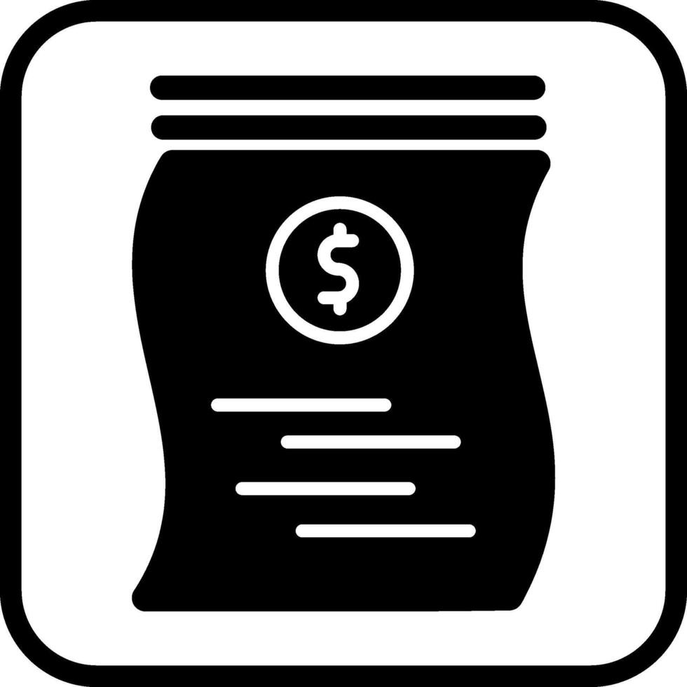 icône de vecteur de billets d'un dollar