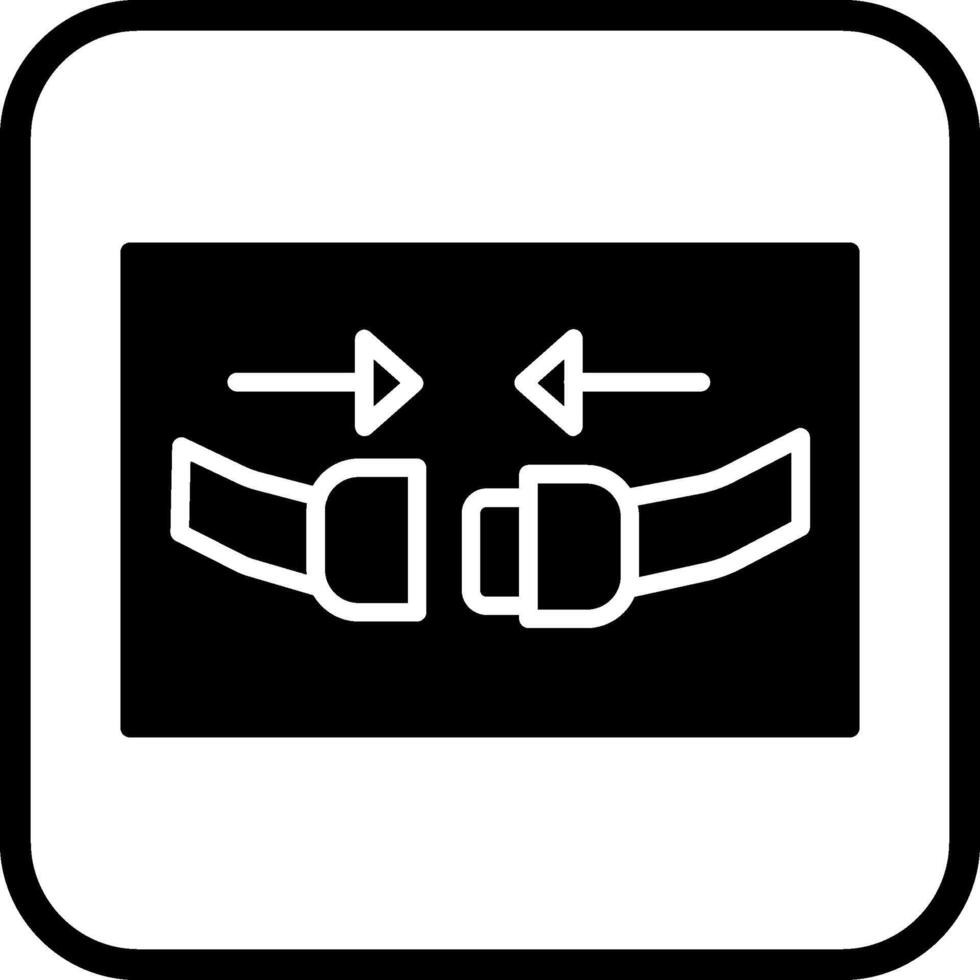 icône de vecteur de ceinture de sécurité