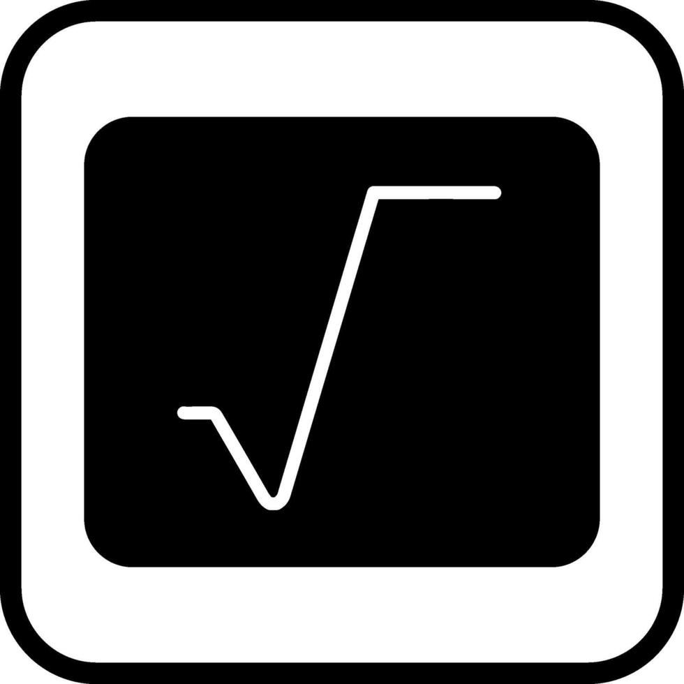 icône de vecteur de racine carrée