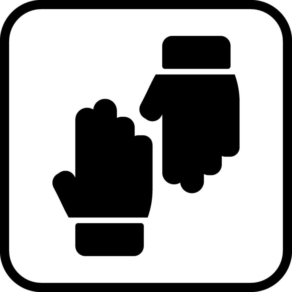 icône de vecteur de gant