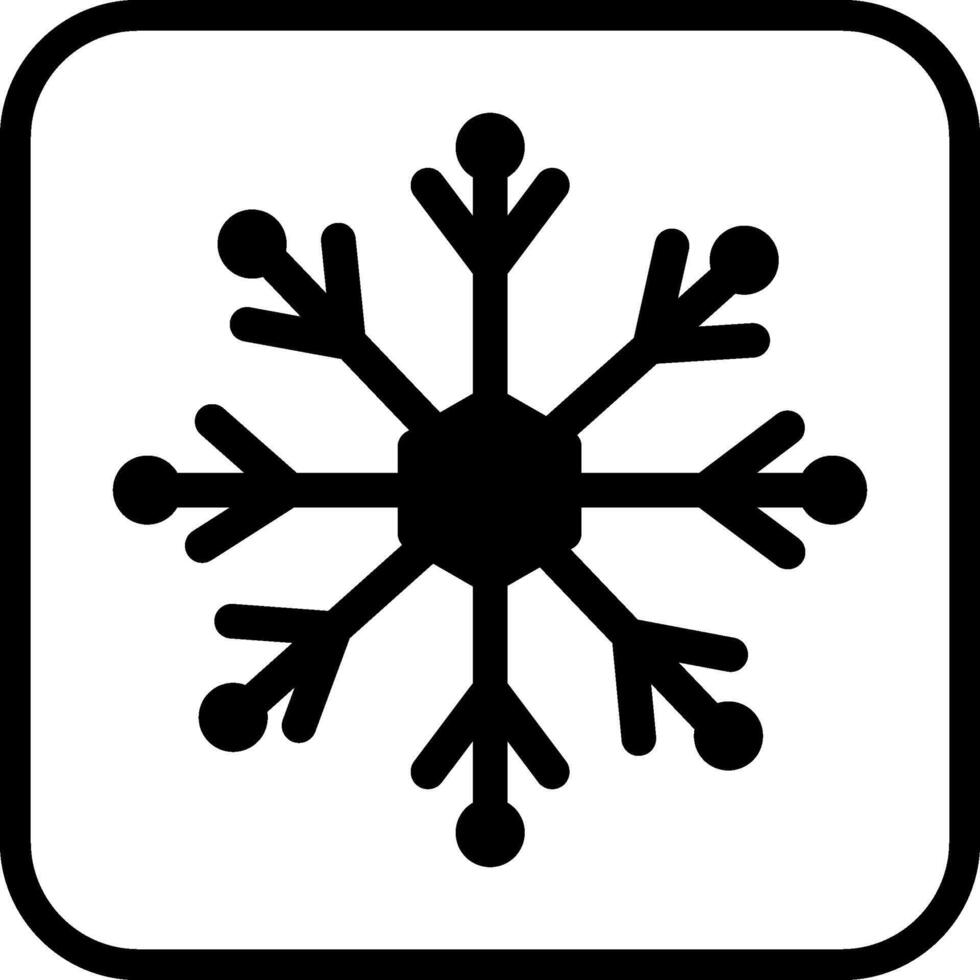 icône de vecteur de flocon de neige