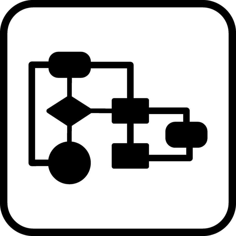 icône de vecteur d'organigramme