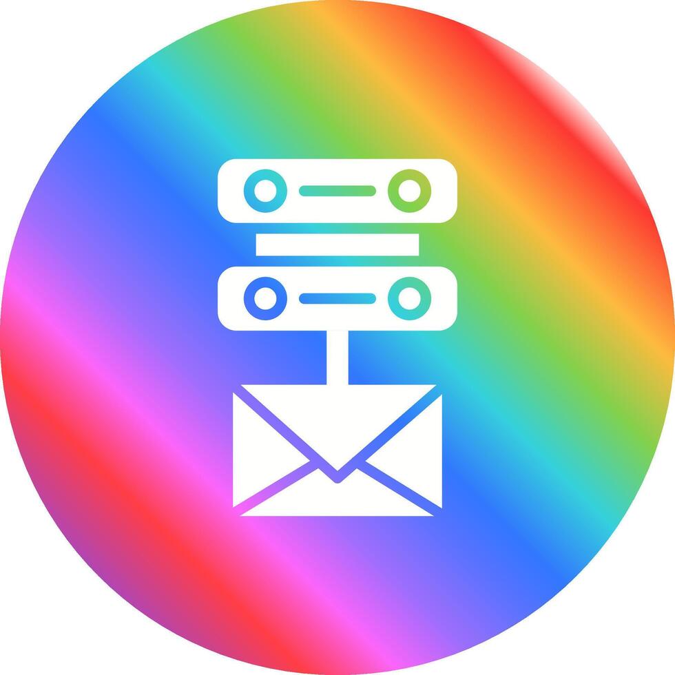 email serveur vecteur icône