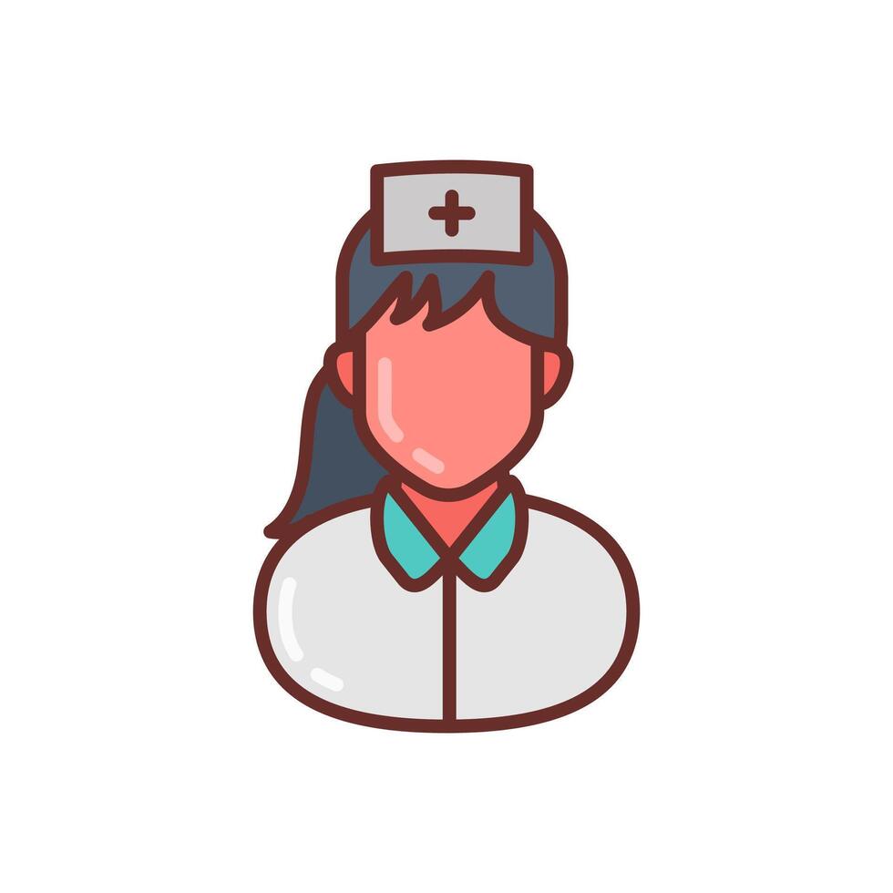 patient préposé icône dans vecteur. logotype vecteur