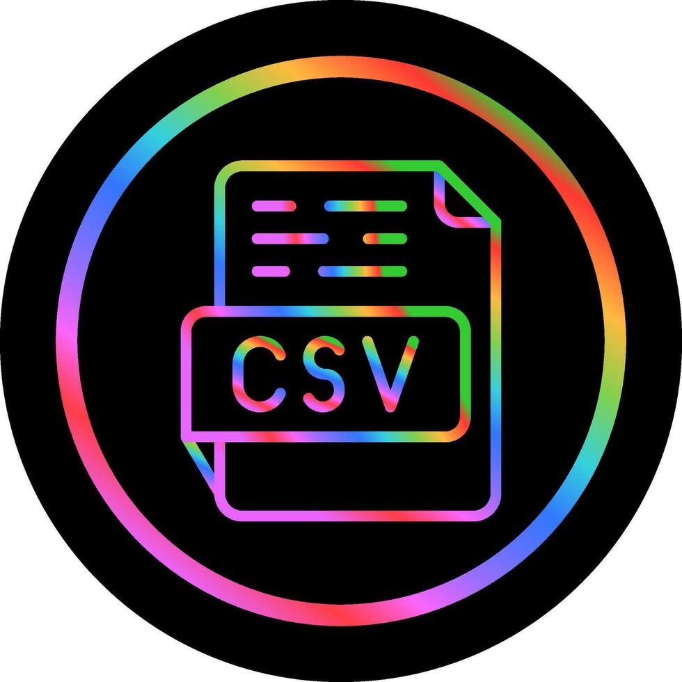 icône de vecteur csv