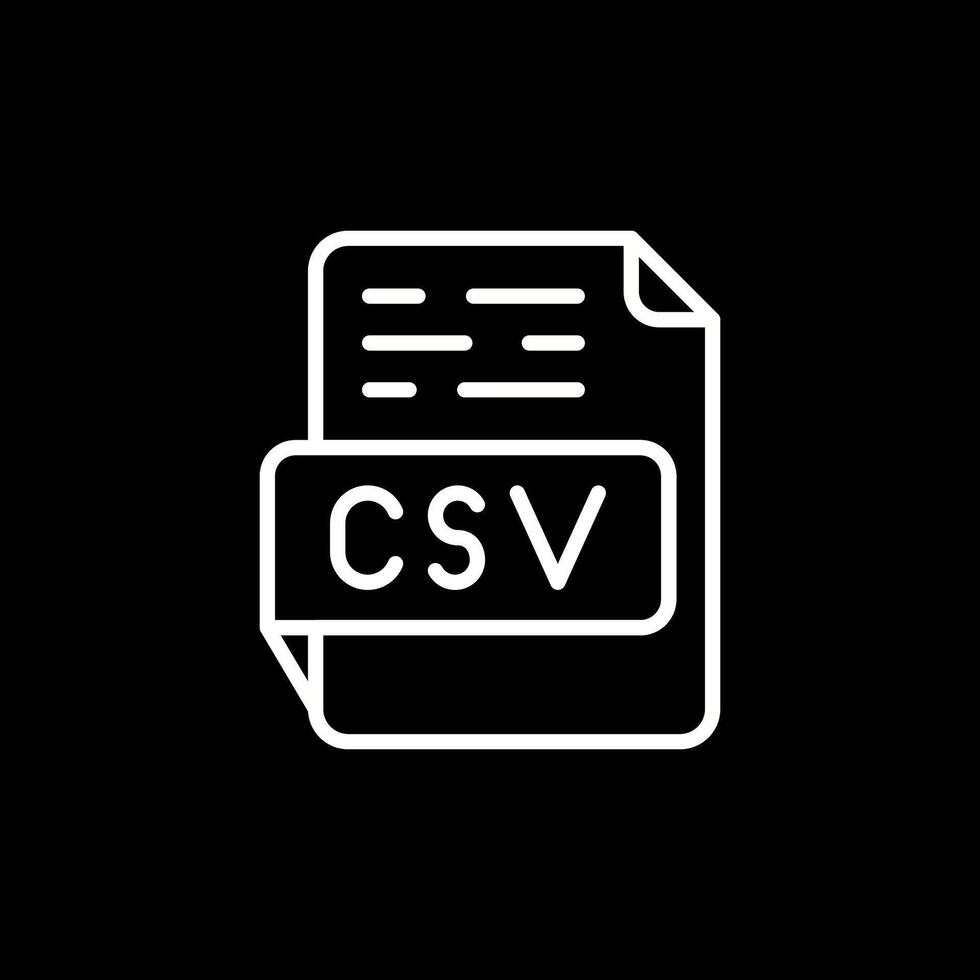 icône de vecteur csv