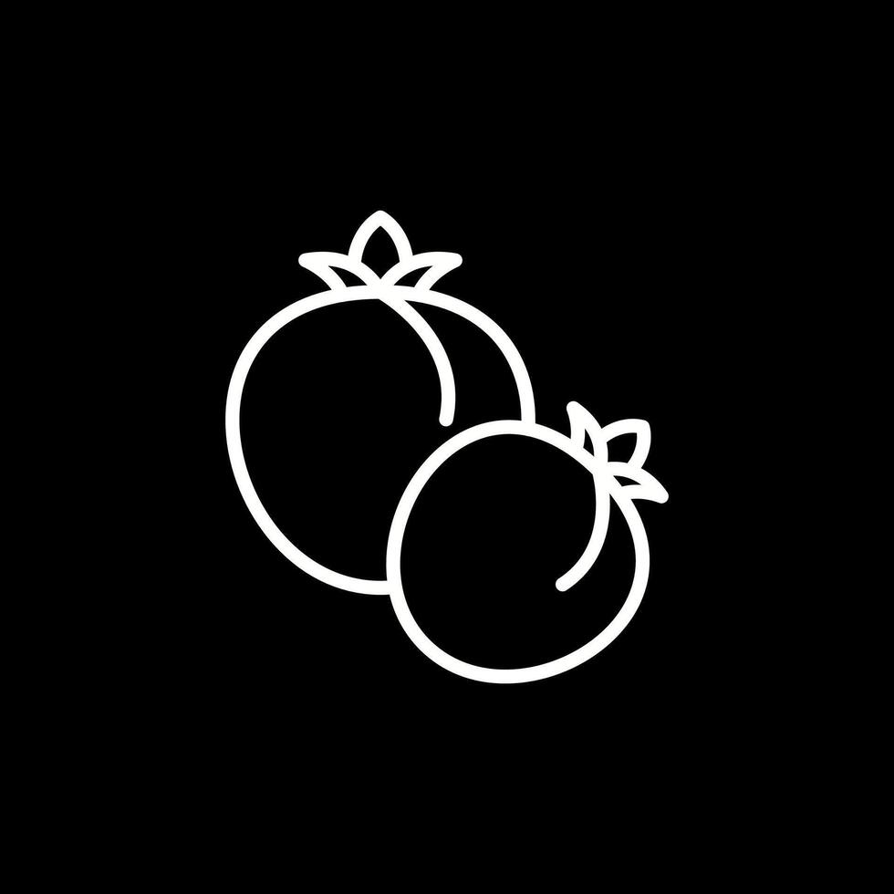 icône de vecteur de tomate