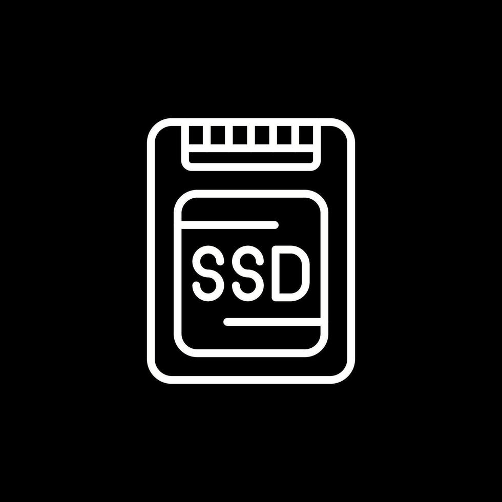 icône de vecteur ssd