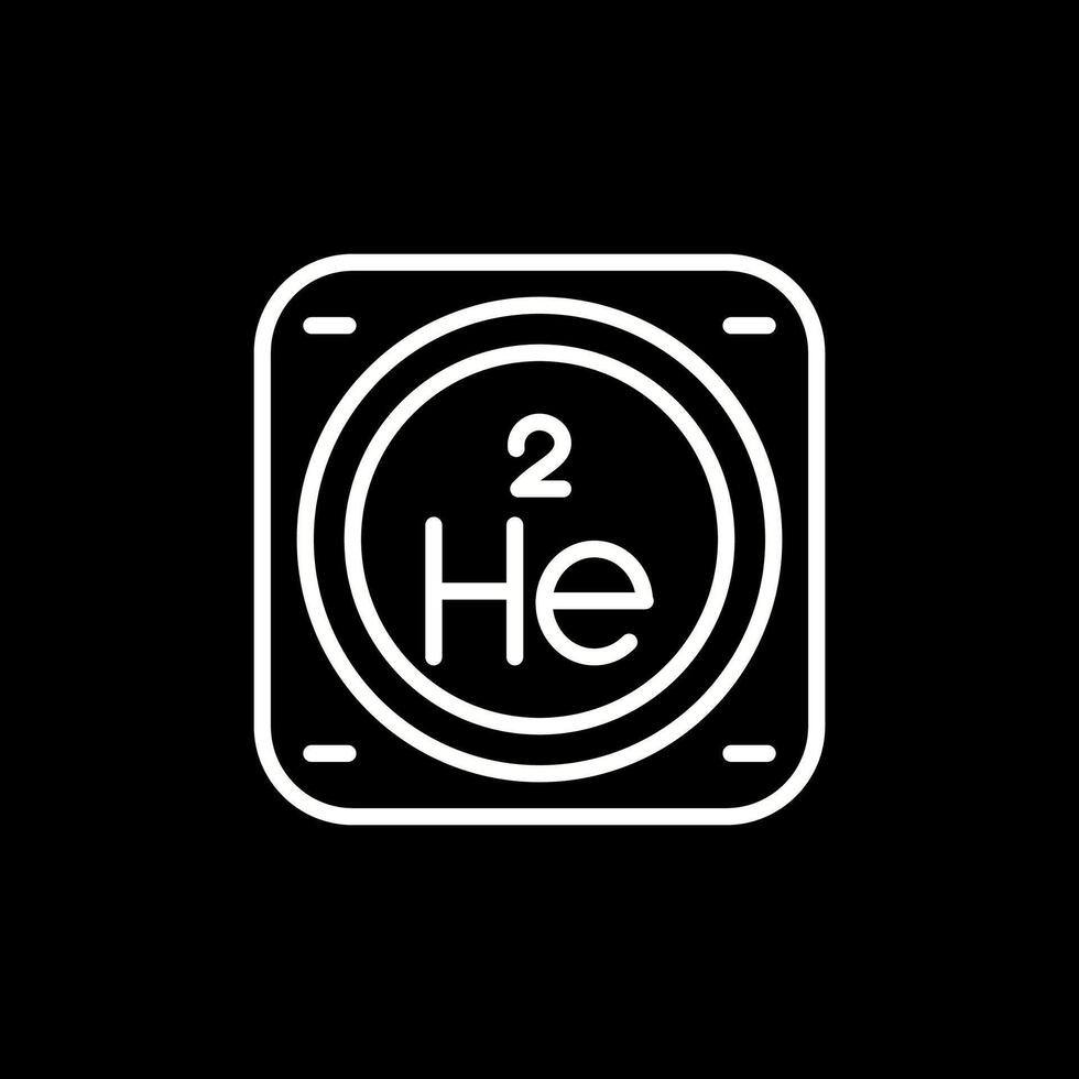 hélium vecteur icône