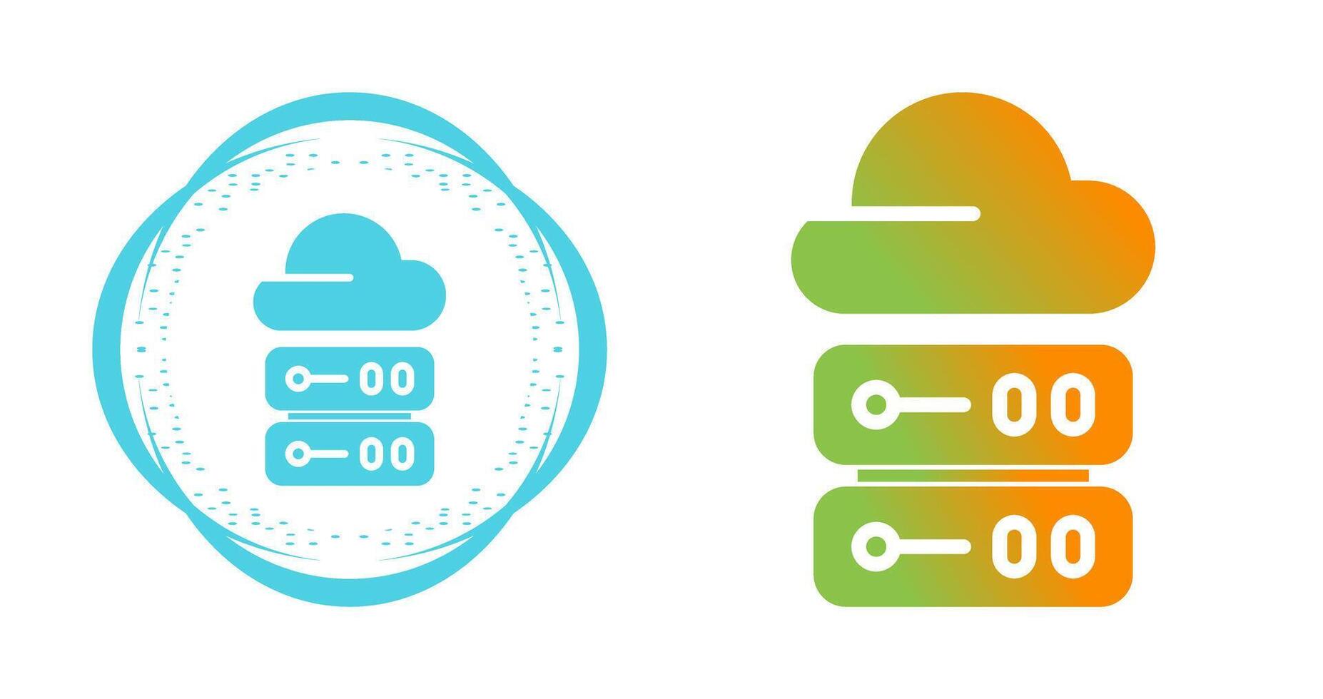 icône de vecteur de cloud computing