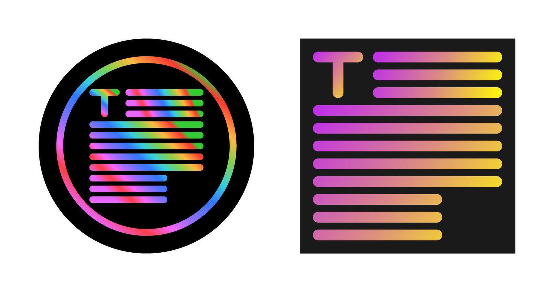 icône de vecteur de typographie