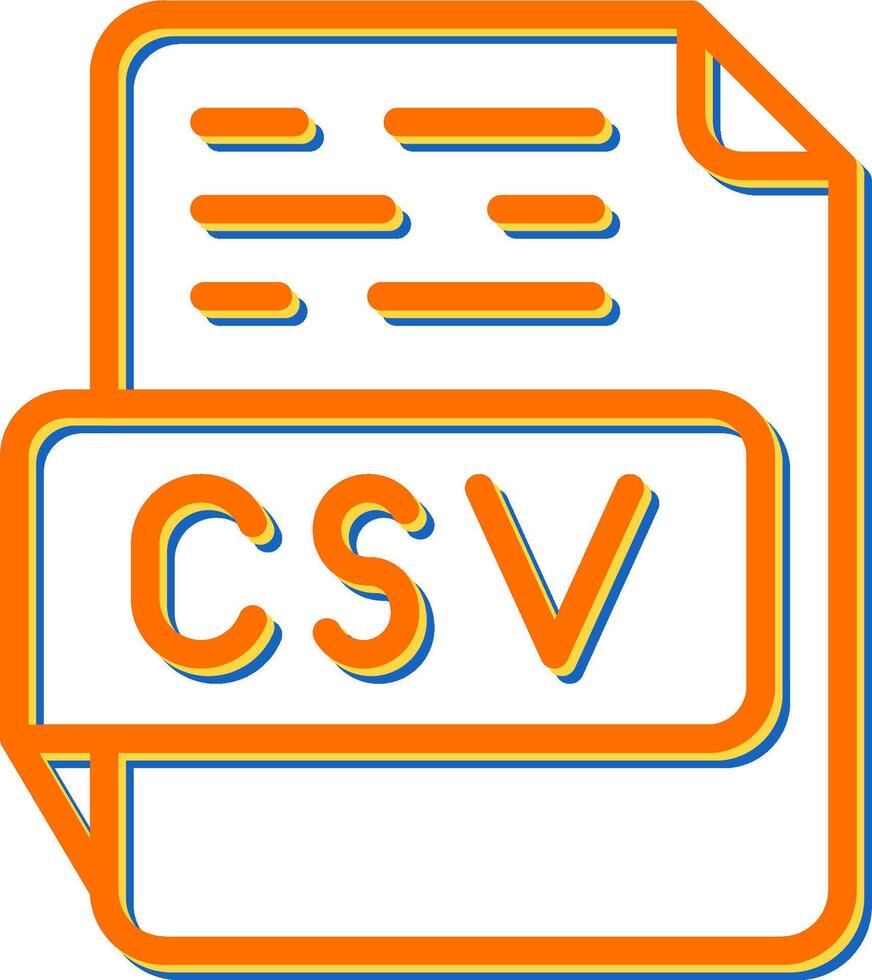 icône de vecteur csv