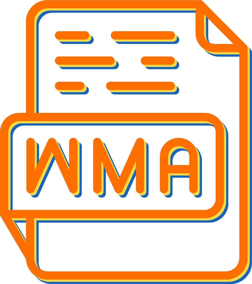 icône de vecteur wma