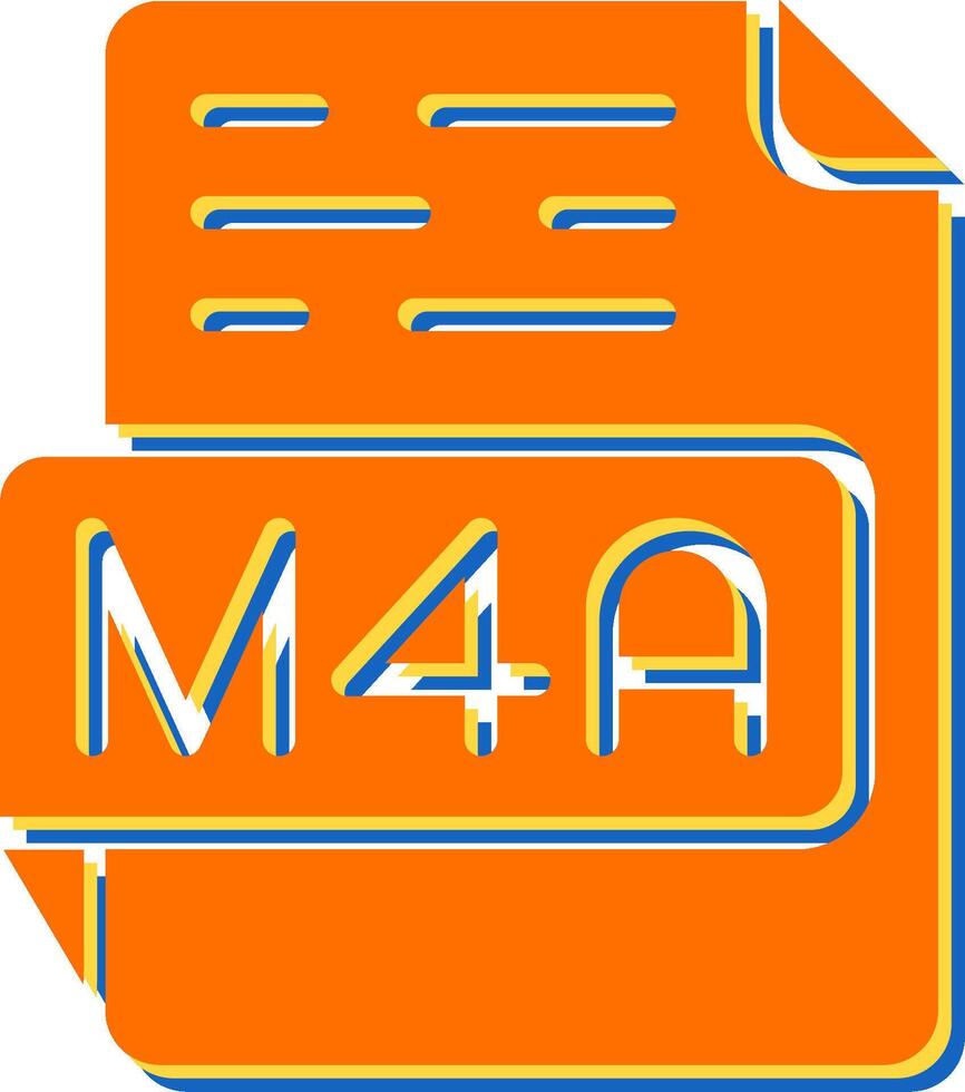 m4a vecteur icône
