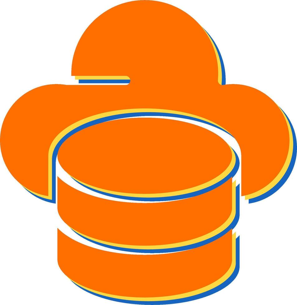 mysql hébergement vecteur icône