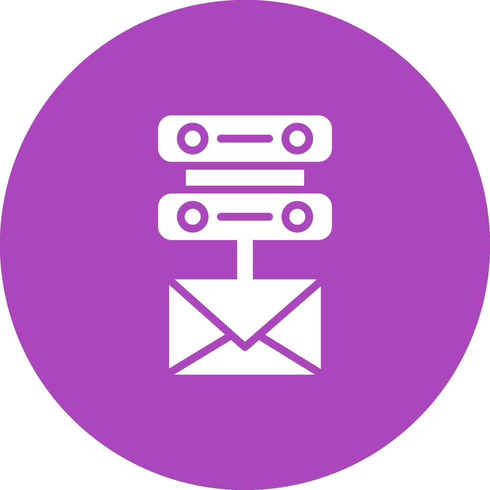 email serveur vecteur icône