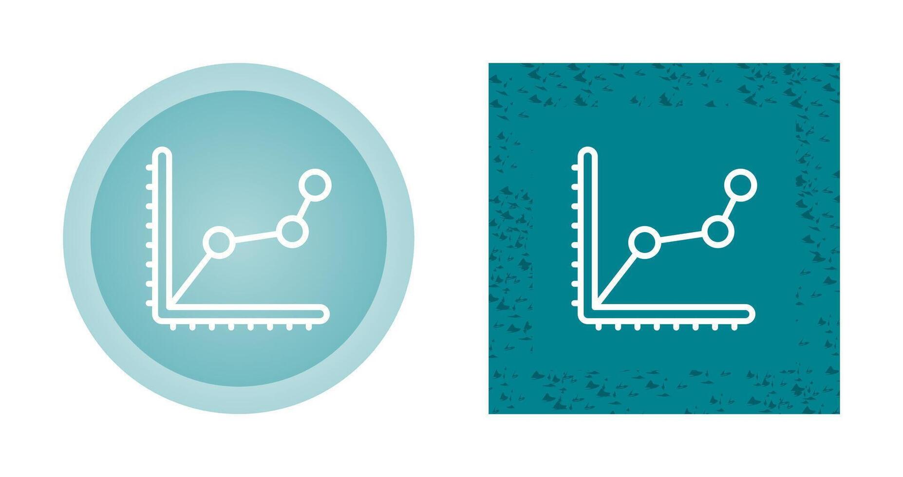 icône de vecteur de graphique en courbes