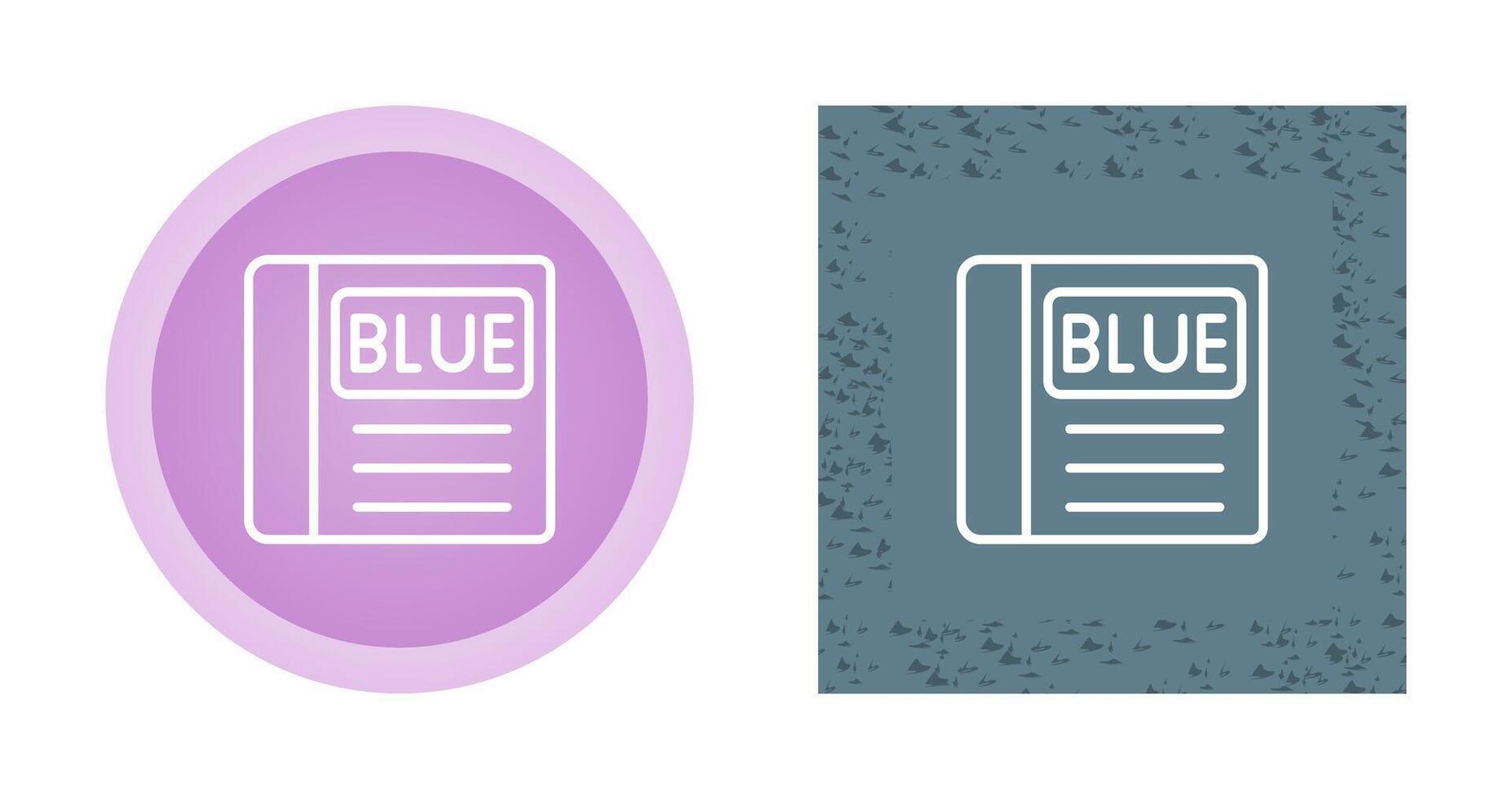 bleu livre vecteur icône