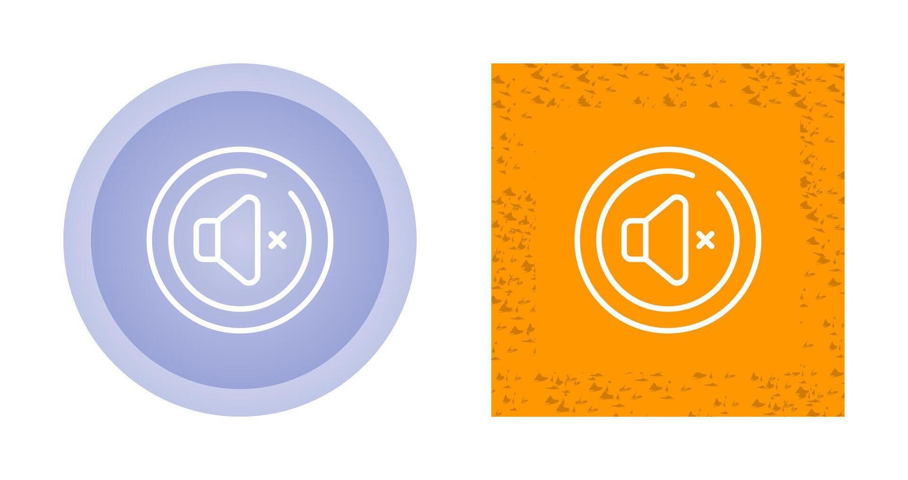 muet cercle vecteur icône