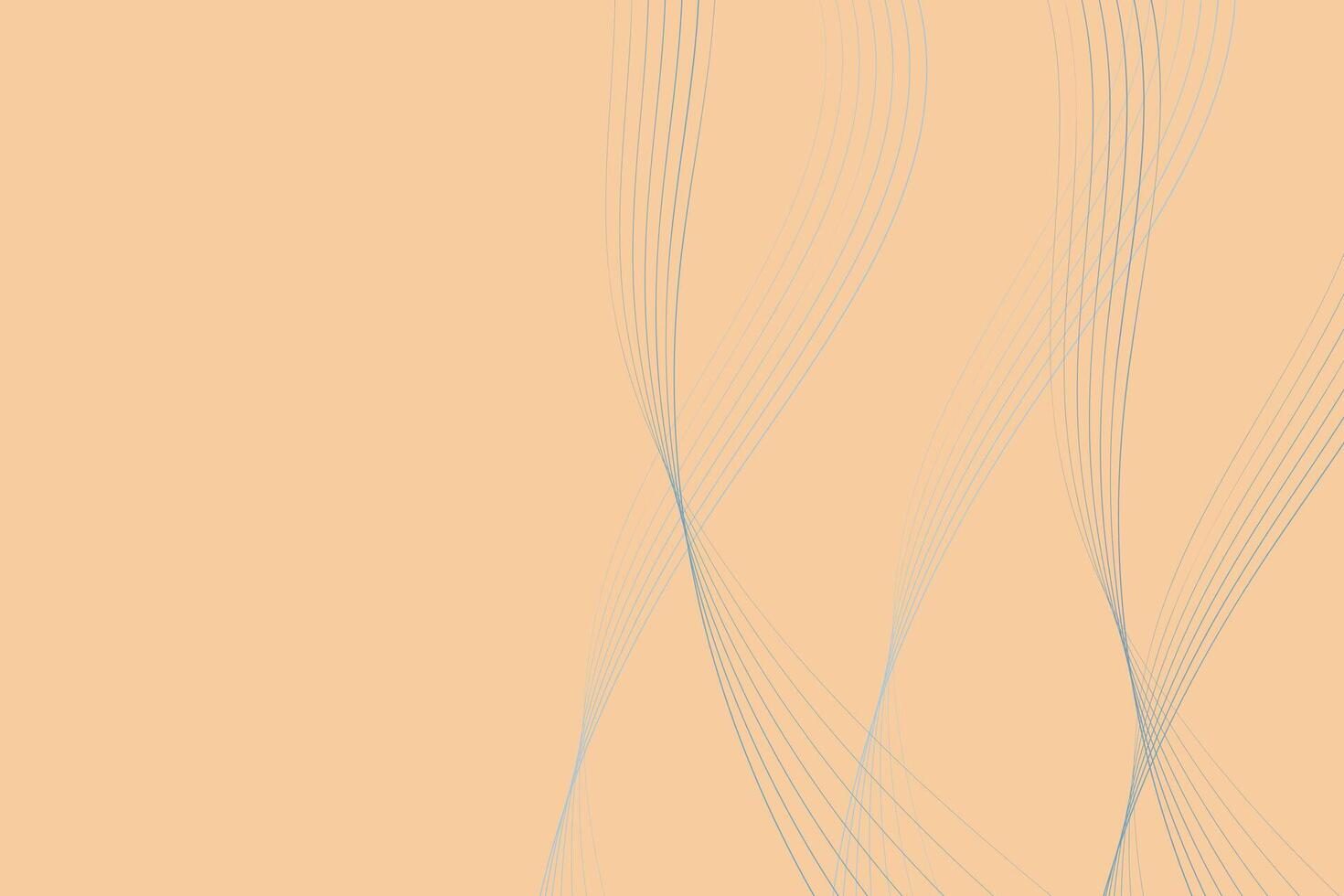 beige Contexte avec plusieurs ondulé lignes sécante chaque autre. le lignes varier dans épaisseur et courbe dans différent directions, création un abstrait modèle sur le neutre toile de fond vecteur