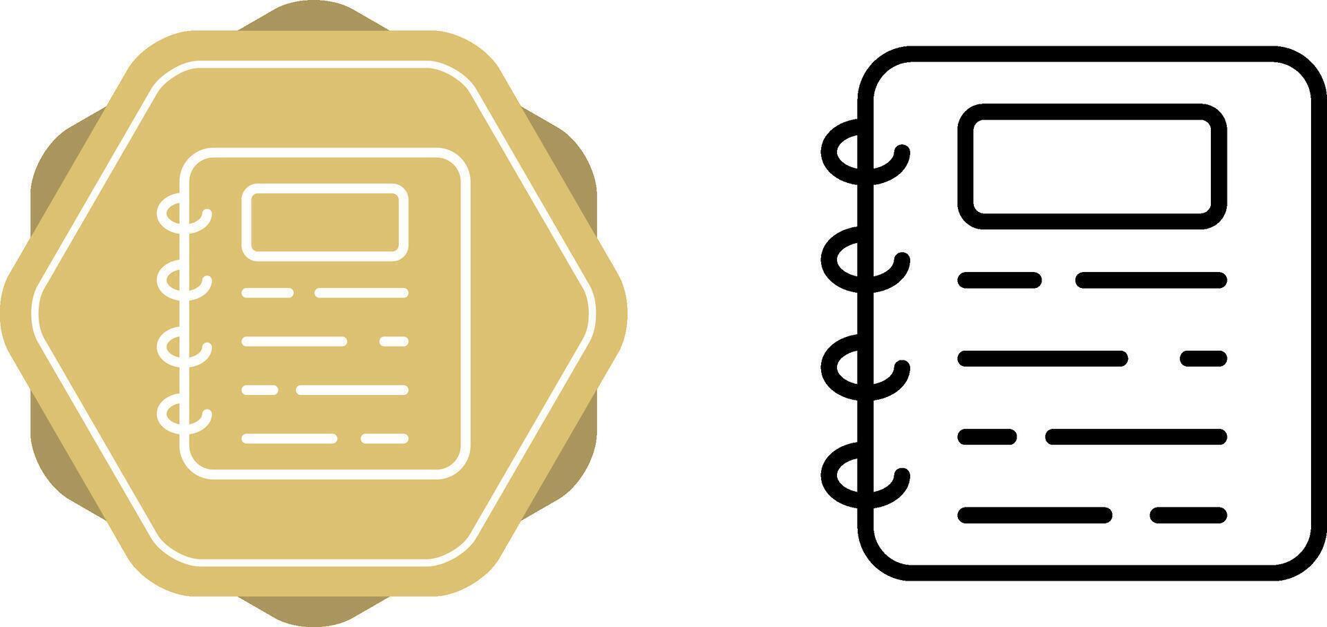 icône de vecteur de carnet d'adresses