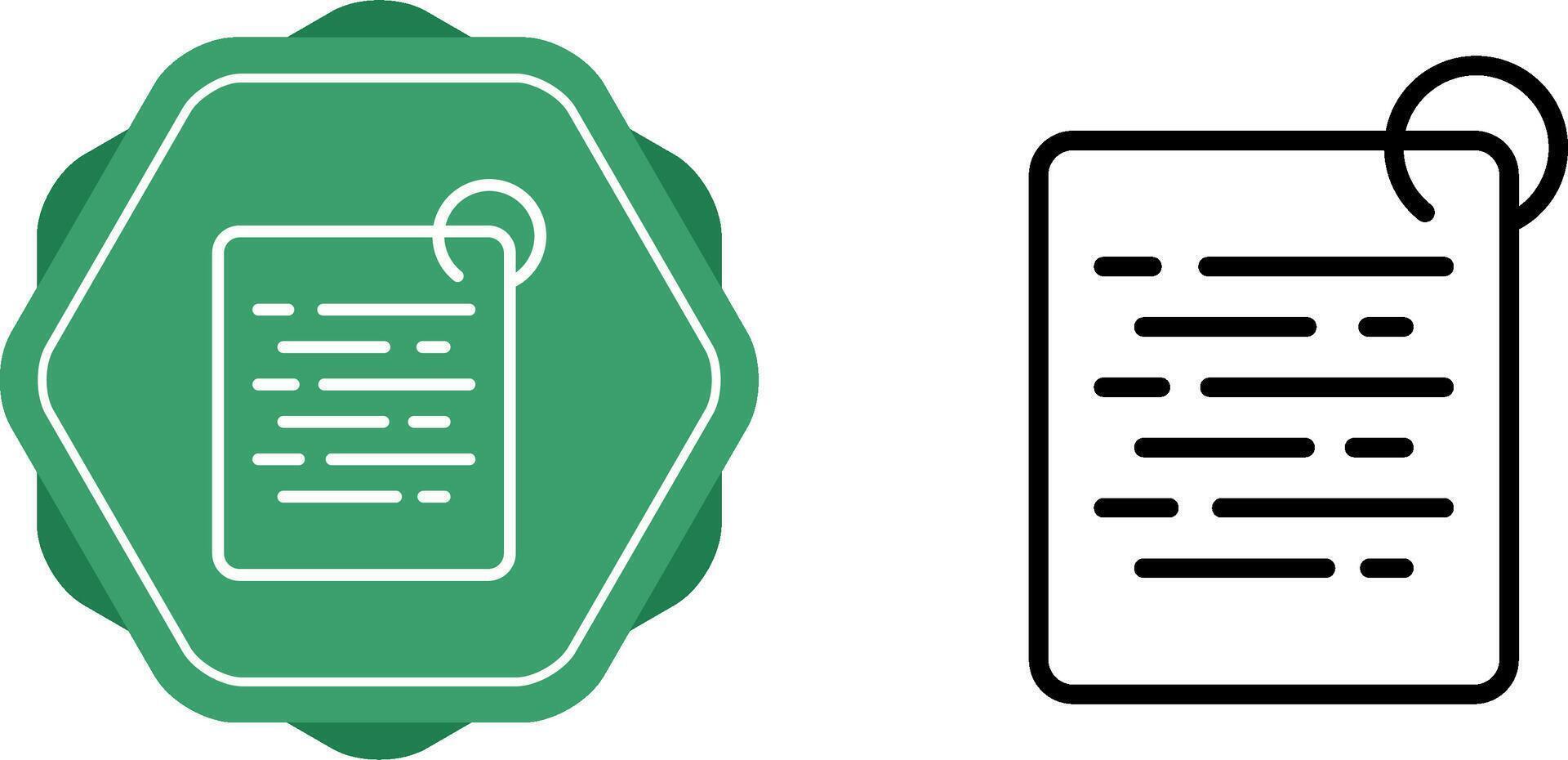 icône de vecteur de document