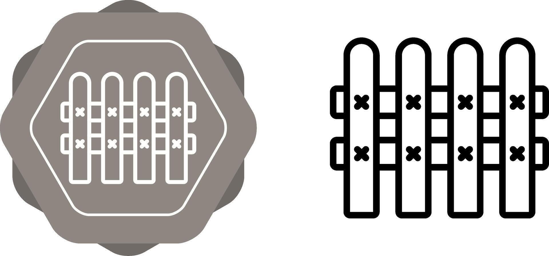 icône de vecteur de clôture