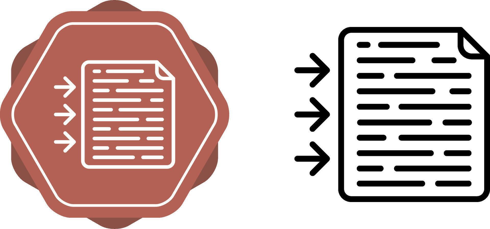 icône de vecteur de document