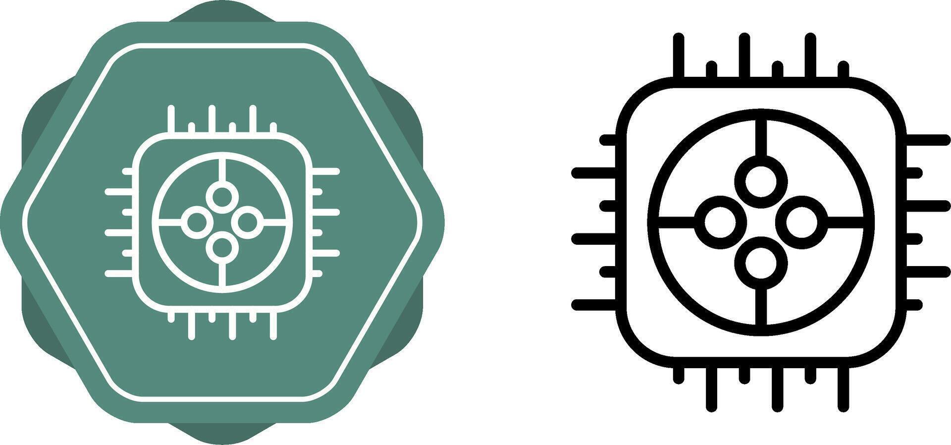 icône de vecteur de processeur
