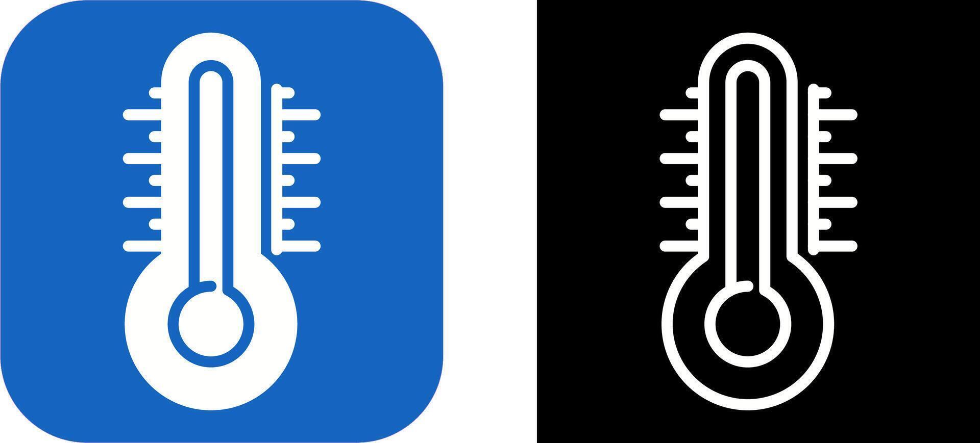 icône de vecteur de thermomètre