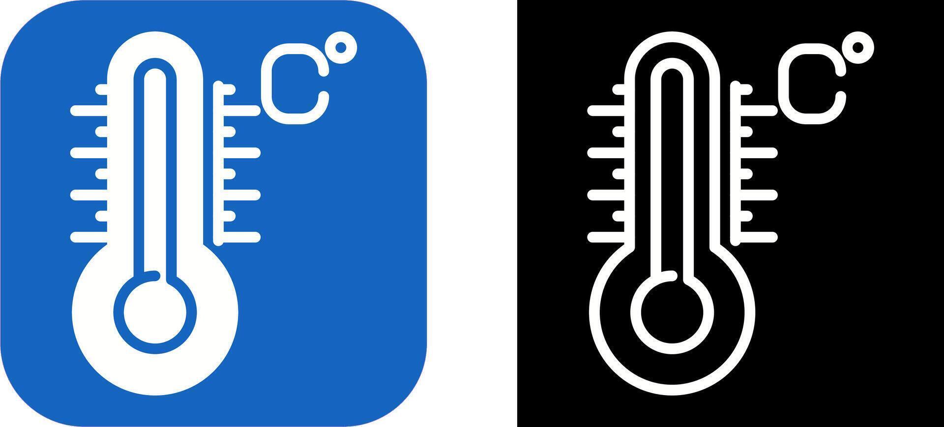 icône de vecteur de température