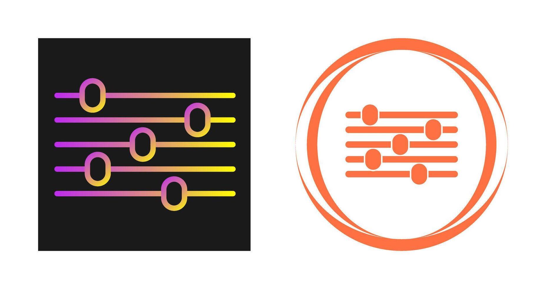 égalisation vecteur icône