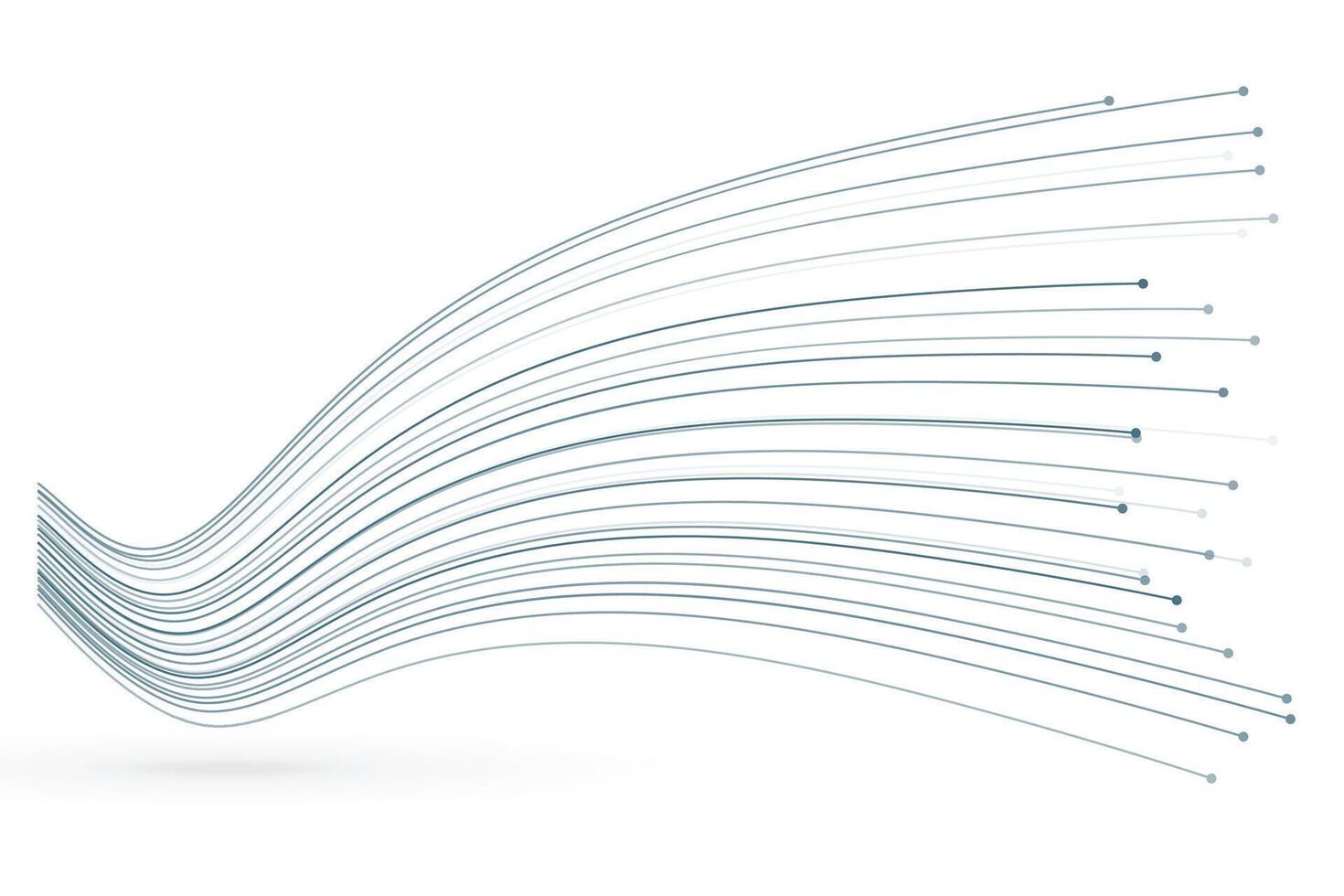 abstrait la toile Les données technologie grandes lignes toile de fond pour réseau la communication vecteur