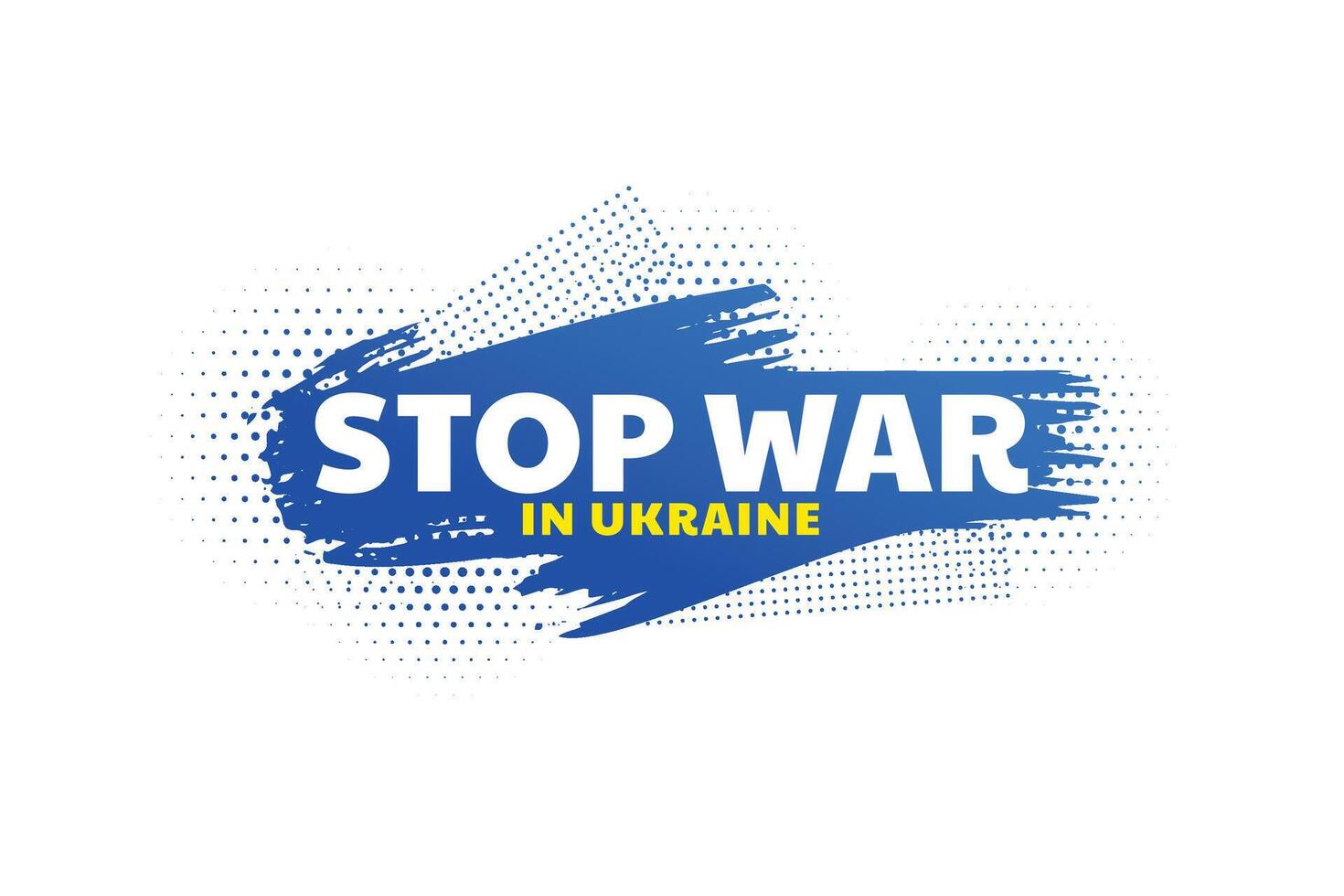 Arrêtez guerre dans Ukraine concept affiche vecteur