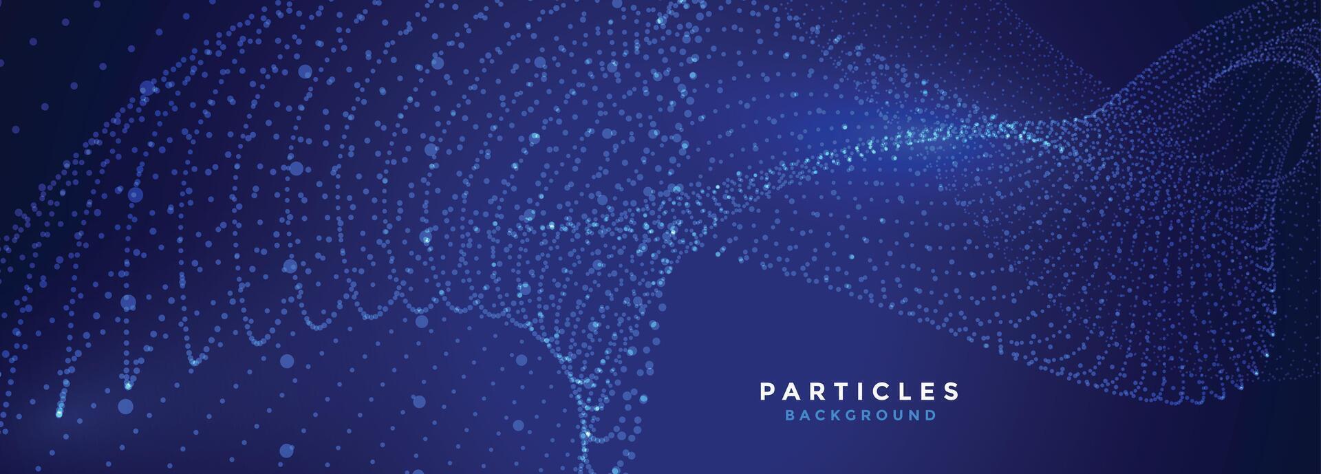 particule style la toile Les données recherche bleu Contexte pour futuriste innovation vecteur