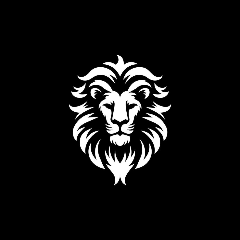 logo conception avec le forme de une Lion tête vecteur