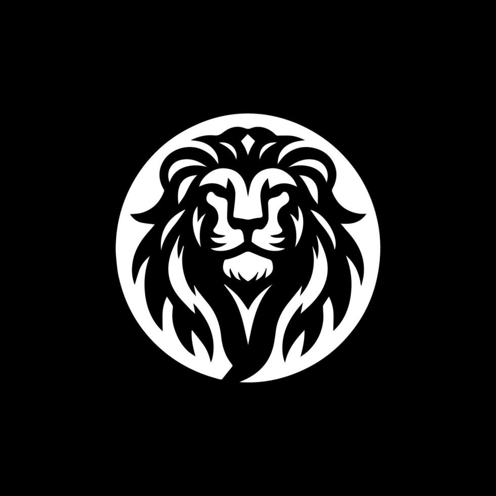 logo conception avec le forme de une Lion tête vecteur