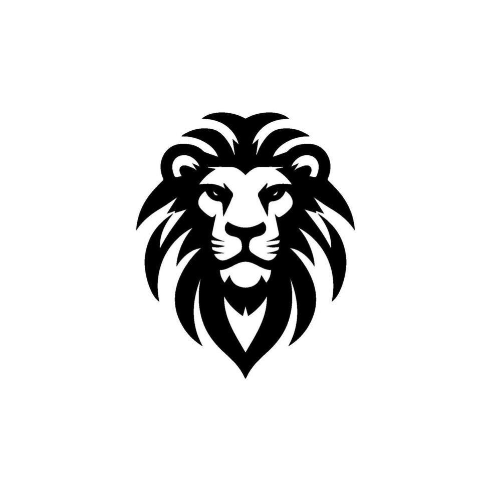 logo conception avec le forme de une Lion tête vecteur