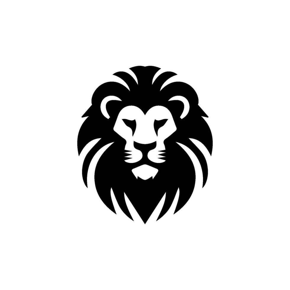 logo conception avec le forme de une Lion tête vecteur