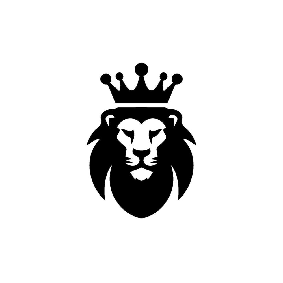 logo conception avec le forme de une Lion tête vecteur