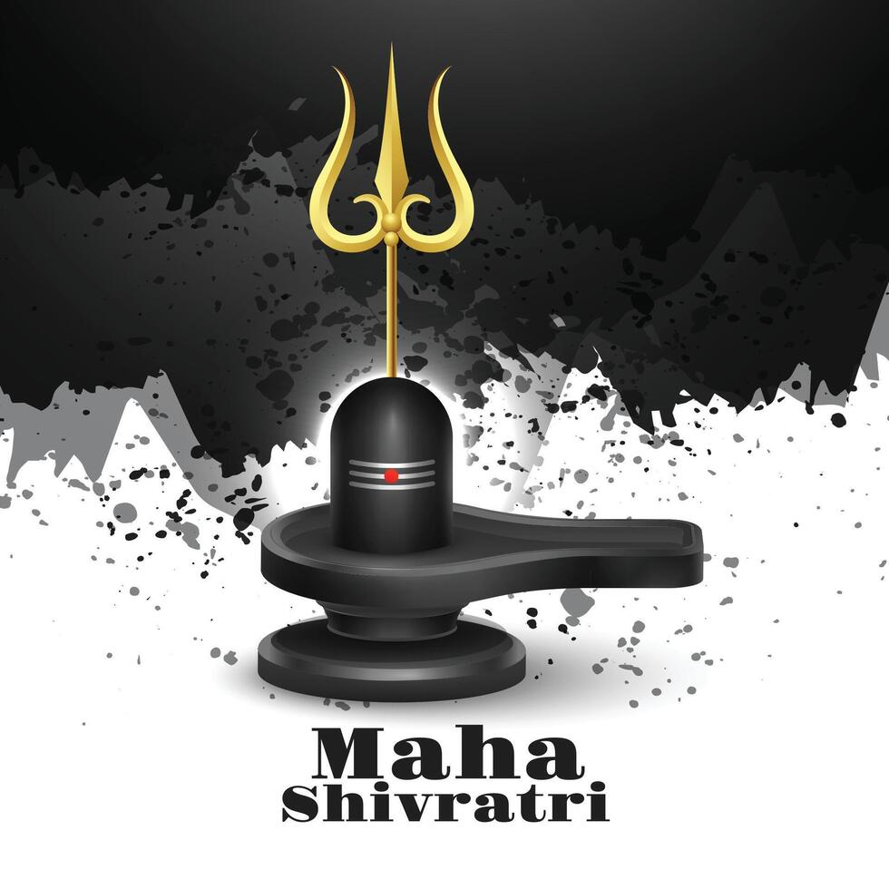 content maha shivratri vœux Contexte avec branler conception vecteur