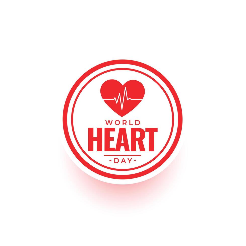 monde cœur journée cardiogramme Contexte pour médical se soucier et guérir vecteur