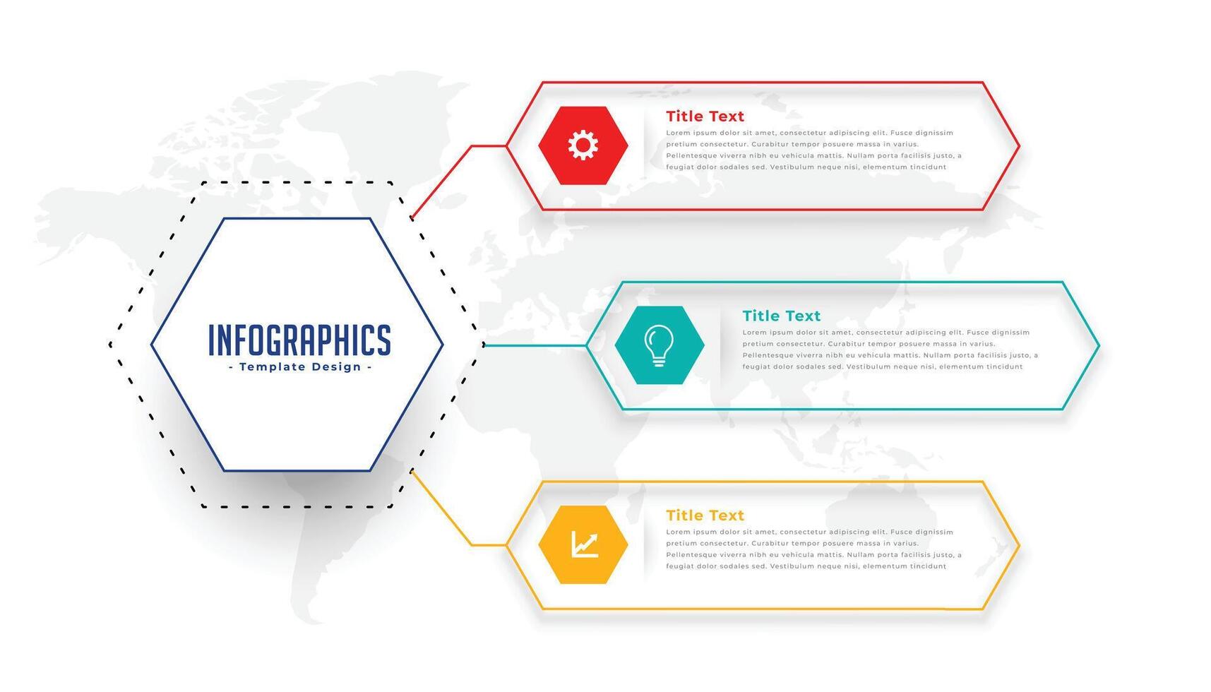 3 étape infographie chronologie organigramme modèle pour entreprise utilisation vecteur