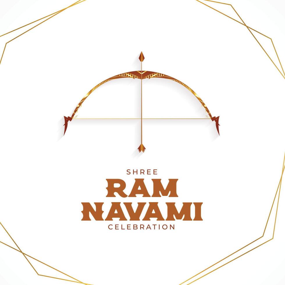 élégant RAM navami Festival salutation conception vecteur