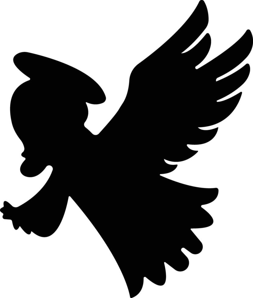 anges avec ailes icône dans plat style. isolé sur diffuser, Noël ange icône saint ange signe pour mobile concept et site Internet conception. symbole, graphique logo vecteur