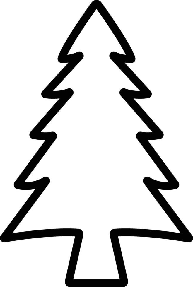 Noël arbre icône dans ligne style. vecteur pour applications et site Internet. isolé sur contient tel Icônes comme Noël arbre pouvez être utilisé pour nature, vacances, hiver affiches