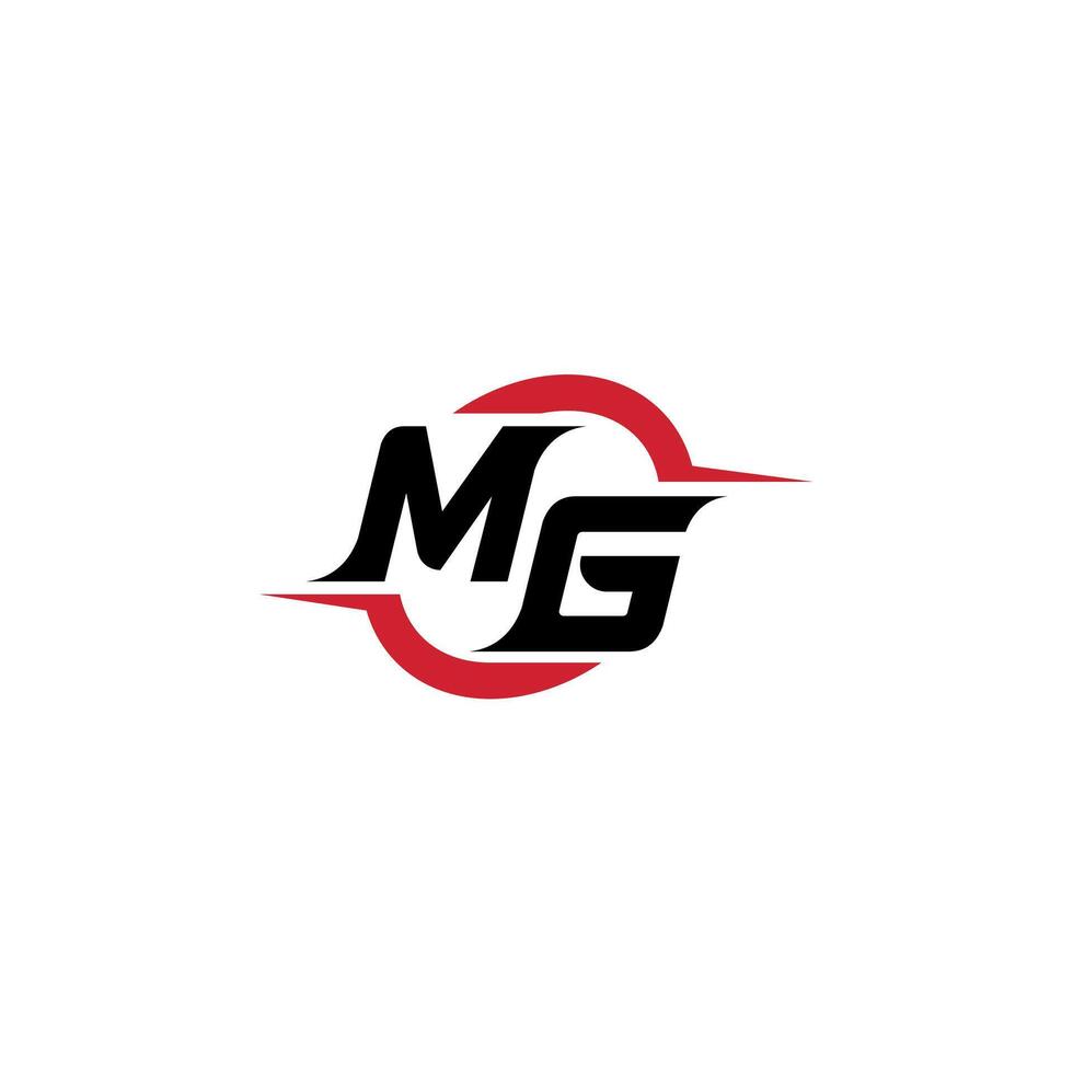 mg initiale esport ou jeu équipe inspirant concept des idées vecteur