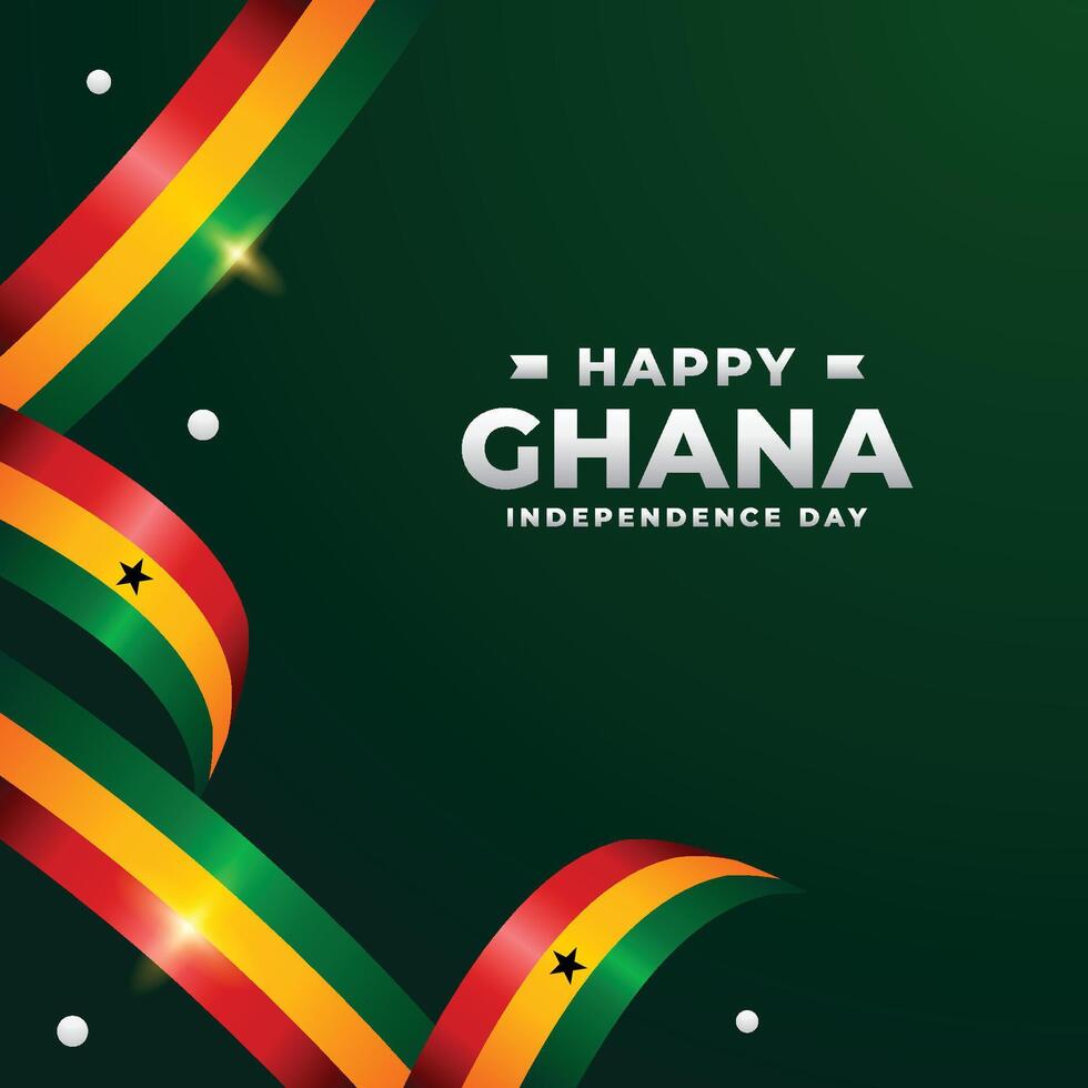 Ghana indépendance journée conception illustration collection vecteur