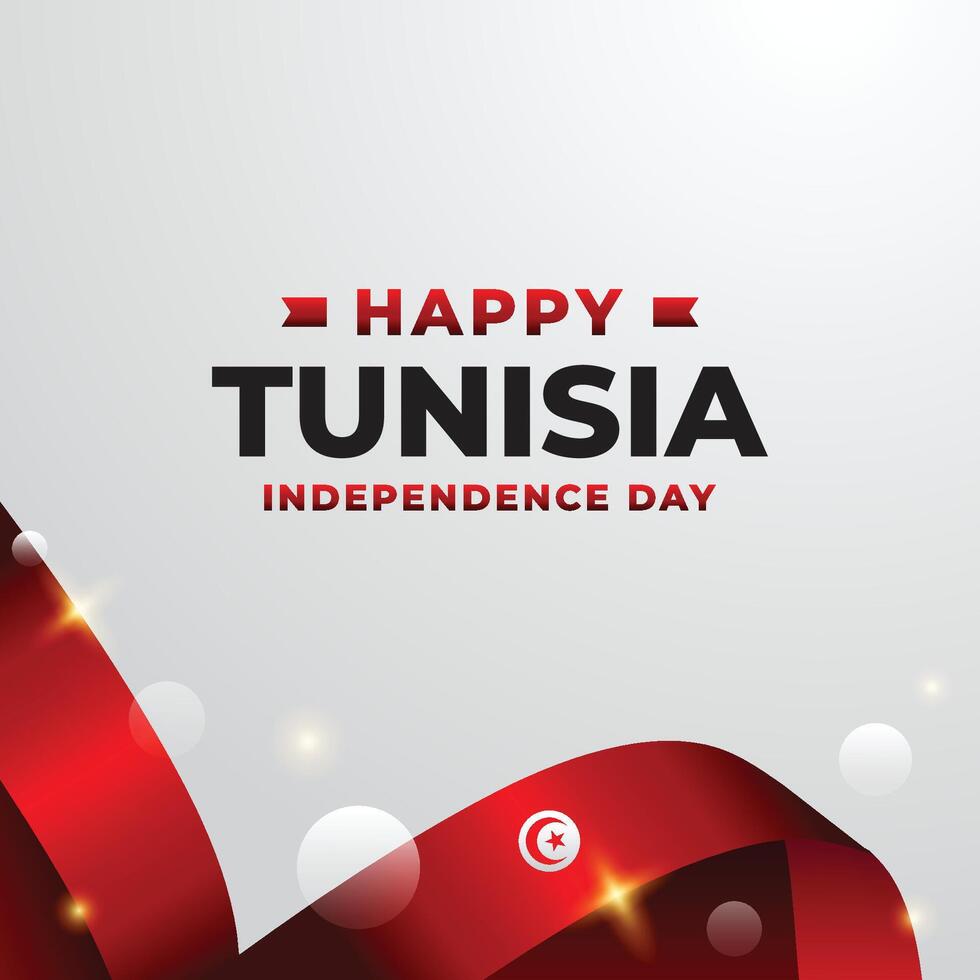 Tunisie indépendance journée conception illustration collection vecteur